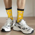 thumbnail image 6 of Daiia Funny Chicken Print Crew Socks – Soft Breathable Long Socks for Men & Women, Moisture-Wicking & Comfortable Daily Wear Socks, One-Size Fits Most (US 5-11), 6 of 6