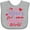 AC-Heather Grey, variant on Inktastic Valentine's Day I'm My Daddy's Girl and My Mommy's World Girls Baby Bib