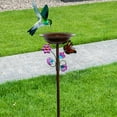 thumbnail image 6 of CarpNettore Outdoor Bird Bath Elegant Garden Decor Garden Birdbath for Yard Outside Lawn Colorful, 6 of 9
