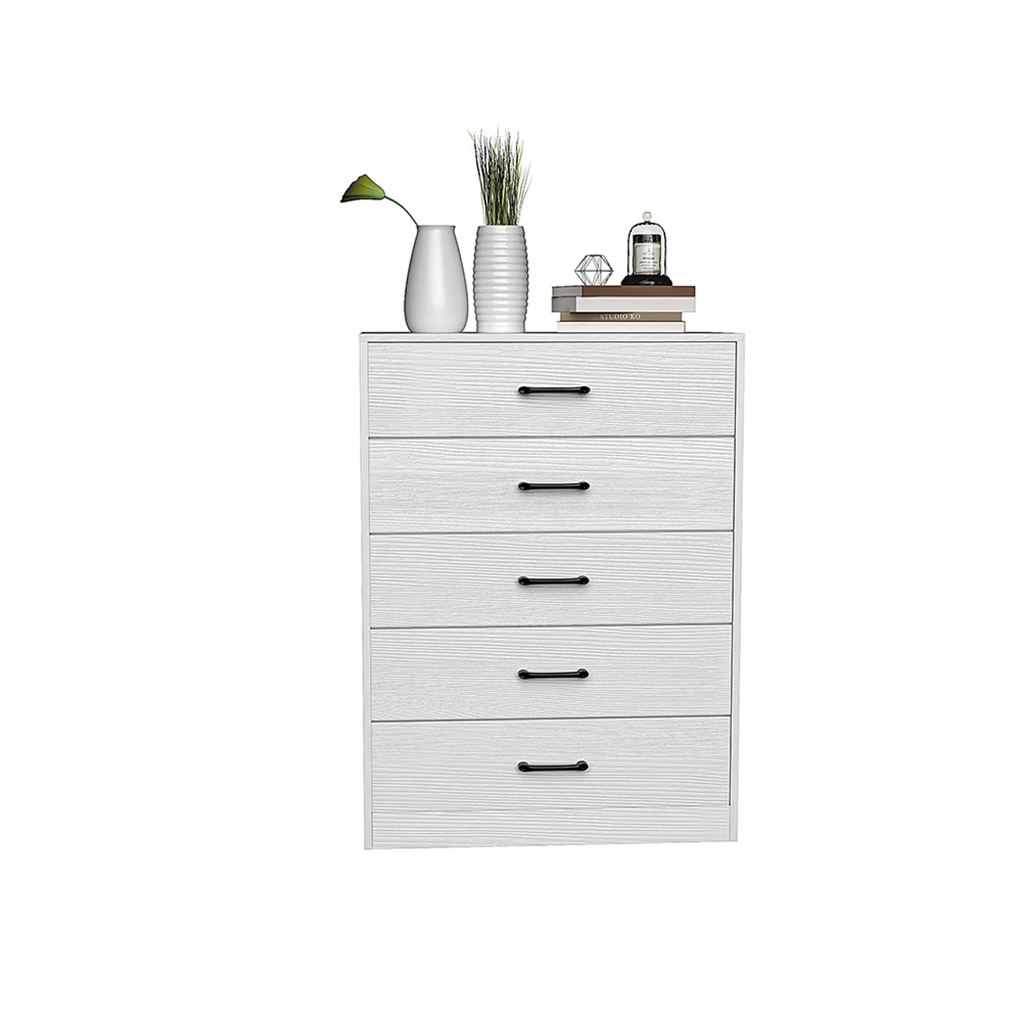 Kadyn 5 Drawer Chest of Drawers - Dresser Organizer Wooden Dresser White Room Organizer Roll-out Small Drawer Wooden Office, Home Storage Furniture Kadyn 5 Drawer Chest of Drawers - Dresser Organizer Wooden Dresser White Room Organizer Roll-out Small Drawer Wooden Office, Home Storage Furniture