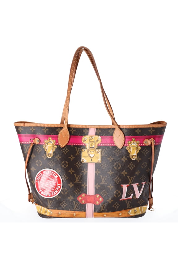 Pre-Owned Louis Vuitton Neverfull MM Summer Trunk Monogram Tote Bag M41390
