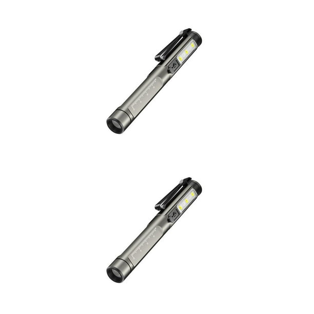 Linterna Advancent Carga rápida Micro 2piezas USB Recargable Negro