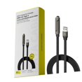 thumbnail image 1 of Cable USB de carga rápida 2 en 1 con soporte ajustable para el teléfono, manos libres, para cargar dispositivos en el escritorio, la mesita de noche o la cocina, 1 of 5