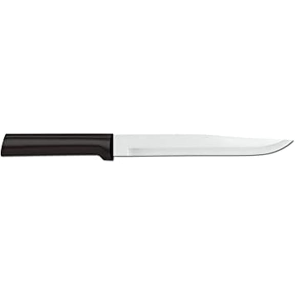 Rada Cutlery Slicing Knife - Stainless Steel Blade With Black Steel Resin Handle A, 11-3/8 Inches