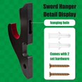 thumbnail image 3 of 3X Soporte de Pared de Espada Juego de 2 Acolchados de 1 Titular de la Katana Colgador de Exhibición Ajustable para Samurai Sword Tanto, Almohadilla de 1, 3 of 6
