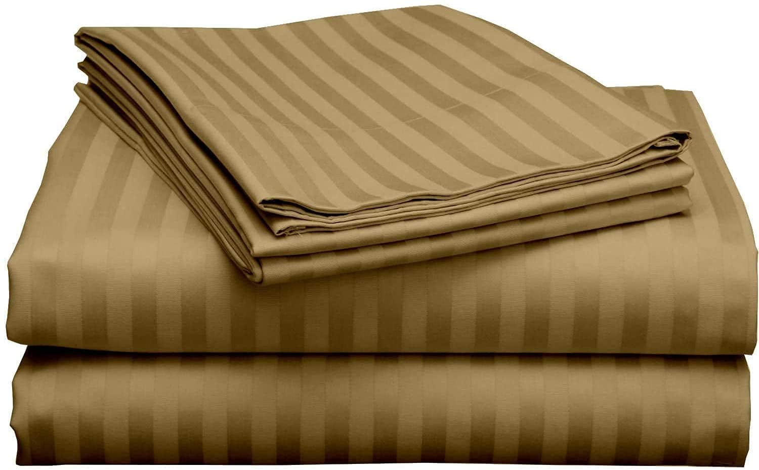 Top Split California King Sheets Sets For Adjustable Beds 800 Thread Count 100 Egyptian Cotton 4pcs Bed 18 Inch Deep Pockets Taupe Stripe Down 32 Inches From The Com Top Split California King Sheets Sets, Split Cal King Sheets Sets For Adjustable Beds
