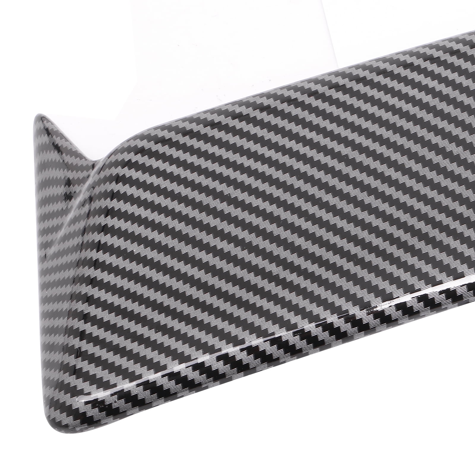 Ikon Motorsports Roof Spoiler for 2020-2025 Tesla Model Y Carbon Fiber Print Rear Window Visor Shade Sun Rain Deflector Blow Molding ABS