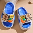 thumbnail image 5 of LIIPEE Girls Boys Slippers Summer Fashion Cartoon Open Toe Non- Soft Sole Flip Flops On Water Shoes Toddler Trendy Outdoor Slipper,Grey,5.5-6 Years, 5 of 5