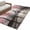 Pink Gray, variant on 3'x5' Rug for Living Room Bedroom, Valentine's Day Washable Area Rugs Non-Slip Carpet Mats, Couples Flowers Rainy Tower Romantic Pink Indoor Low Pile Area Rug Runner for Kitchen, Mudroom