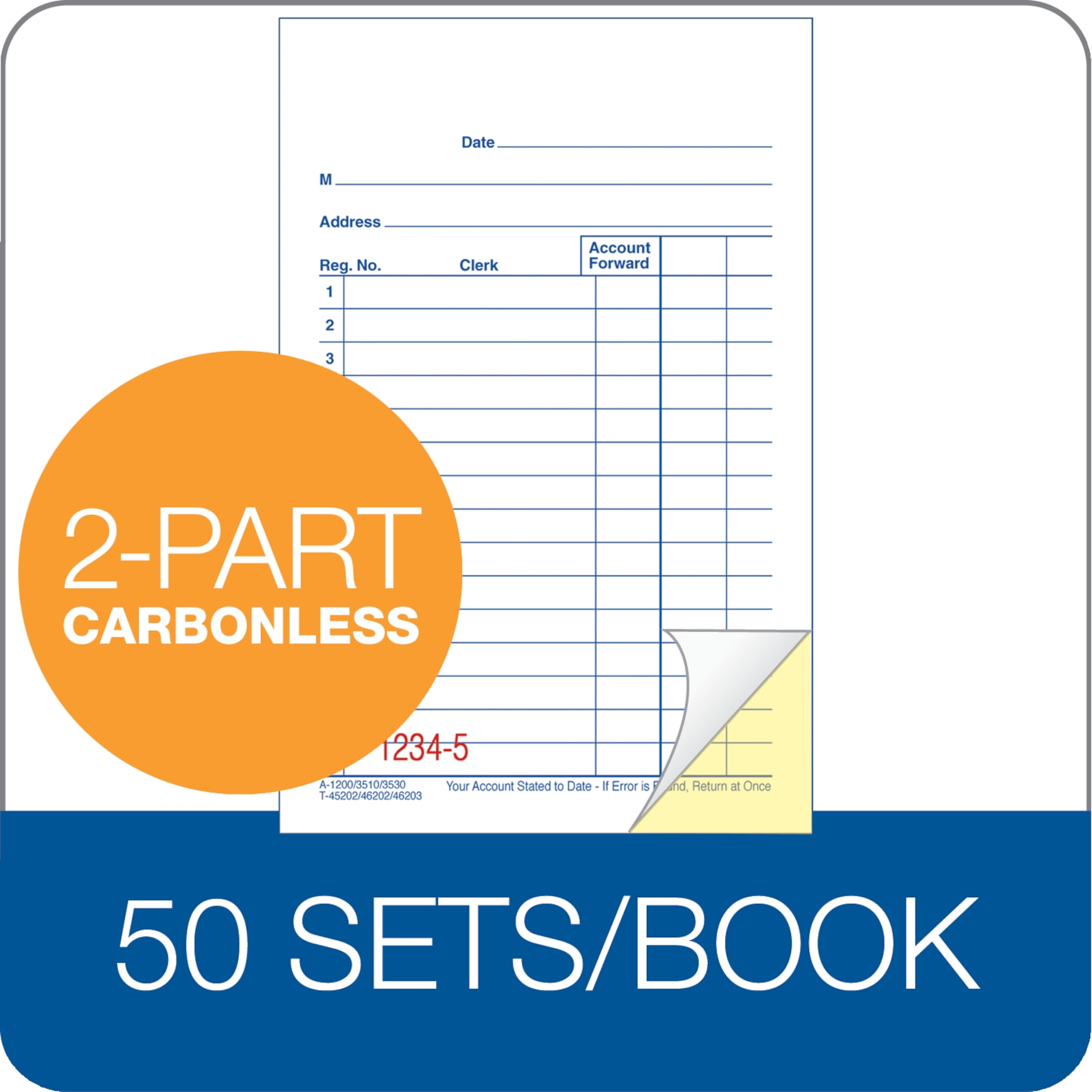 White Carbonless Sales Books-2 Part Booked, 10 & 100 Books – CiboWares