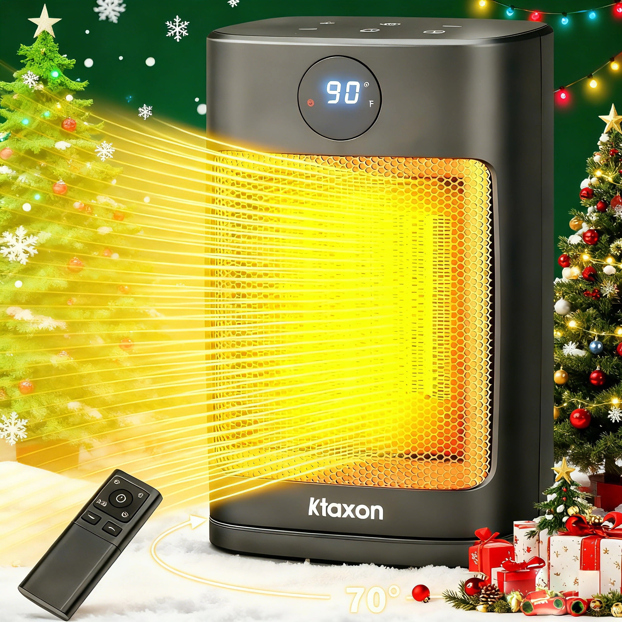 コロナ　ガス　heater Ktaxon Space Heater, Portable Electric Heaters for Indoor Use with
