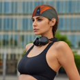 thumbnail image 4 of Orange Net Fishing Boat Headbands for Women Men, Workout Elastic Sweat Band for Yoga Running Cycling Gym Exercise Non Slip Head Bands for Women's Hair, 4 of 5