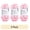 Perfect Pink, variant on (3 pack) Sweet Snuggles Lite Variegated Striped Yarn by Loops & Threads - Yarn for Knitting - Crochet - Weaving - and Arts & Crafts - Raindrops - Polyester - 7 oz