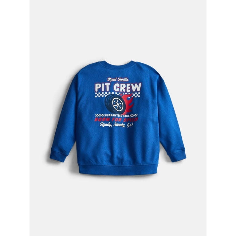 Wonder Nation Little Boys Crewneck Graphic Sweatshirt photo 2