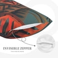 thumbnail image 3 of Rateoe Colorful Reptile And Leaves Pattern Pillow Covers with Invisible Zipper(Pillows are not Included) Standard Pillowcases-16"x24", 3 of 6