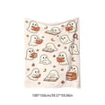 thumbnail image 3 of Tepsmf Halloween Flannel Throw Blanket, 60x40 IN Holiday Soft Plush Fleece, Warm Cozy Lightweight for Sofa Bedroom Indoor Home Decor, 3 of 6