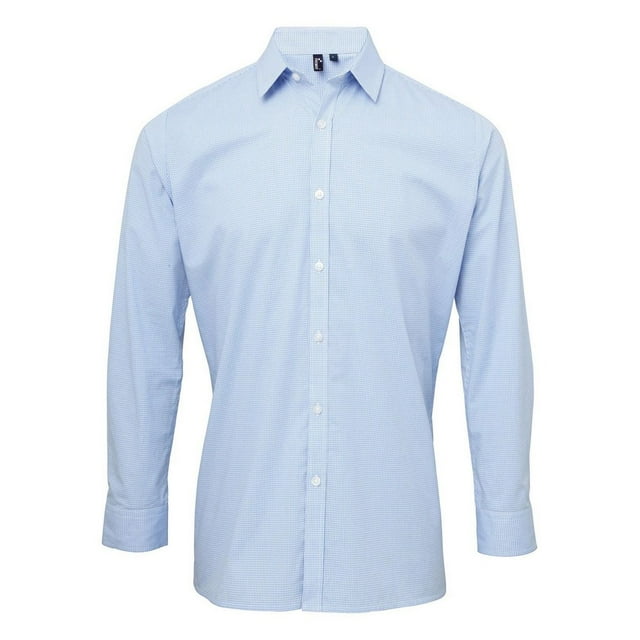 Premier Chemise à Manches Longues à Carreaux pour Hommes