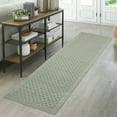 thumbnail image 2 of Mainstays Traditional Dylan Solid Diamond Runner Rug, Gray Pewter, 2'6" x 8', 2 of 7