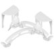 thumbnail image 5 of Small Trash Bag Holder for Sink with ABS Material White Color Practical Kitchen Garbage Rack 2 Pieces, 5 of 5