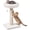 Cream, variant on 29" Sisal , Scratcher with Large Plush Perch | with Plush Elevated Bed for Indoor Cats, Removable& Washable Cover, Cream