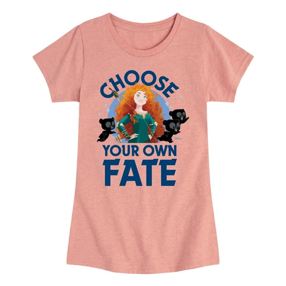 Disney Princess - Merida Choose Your Own Fate - Girls Fitted Short Sleeve T-Shirt