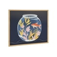 thumbnail image 4 of Kate and Laurel Pet Goldfish Cute Botanicals Fish Tank Framed Wall Art by The Creative Bunch Studio, 20x16 Natural, Colorful Fish Bowl Art for Wall, 4 of 7