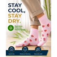 thumbnail image 2 of Pembrook Unisex Non-Binding Diabetic Ankle Socks, Mixed Flowers, Medium, 6 Pairs, 2 of 7