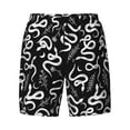 thumbnail image 4 of Lsque Mens Swim Trunks Hand Drawn Snake Pattern - Bathing Suit Compression Liner - Beach Swim Shorts Swimwear - (S-3XL) - Stretch Quick Dry -Small, 4 of 9