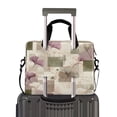 thumbnail image 2 of 16" Laptop Briefcase for Work Travel Laptop Shoulder Bag Carrying Handbag Laptop Case Squares and Ginkgo Leaves Pattern, 2 of 8