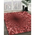thumbnail image 2 of Ahgly Company Indoor Round Patterned Cranberry Red Area Rugs, 8' Round, 2 of 6