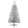 thumbnail image 1 of Jeco CH-CT76 4 ft. Prelit Silver Tinsel Tree, 1 of 1