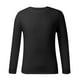 thumbnail image 4 of Camiseta de manga larga de color liso para hombre: cuello redondo holgado, para todas las estaciones, material de poliéster, tallas S-XXXL., 4 of 5