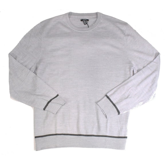 Alfani Men's Sweater Heather Pullover Wool Crewneck Gray Small