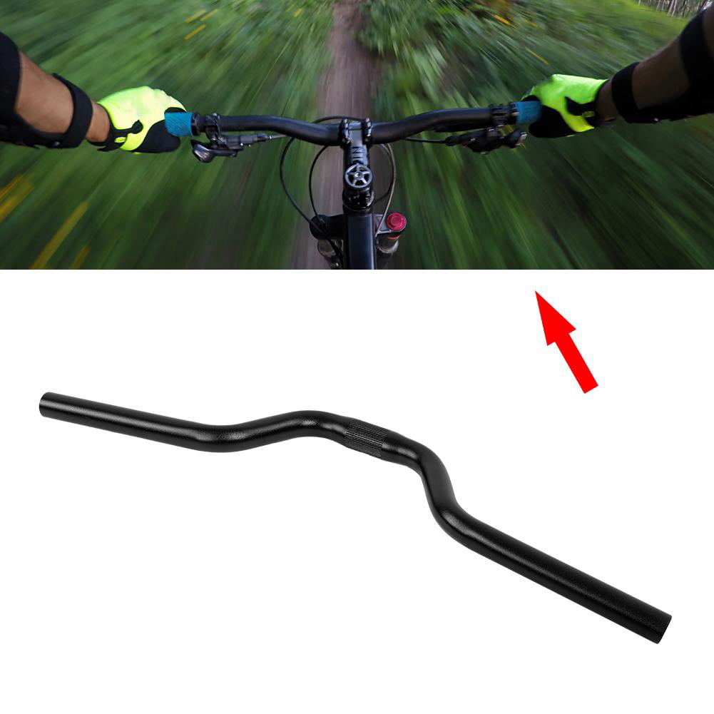 MTB Bike Cycling Fixed Gear Riser Handlebar Bicycle Bar 25.4mm 520mm Black
