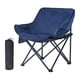 thumbnail image 1 of Asiento de mochilero de silla de campamento portátil para acampar actividades al aire libre Azul profundo, 1 of 8