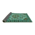 thumbnail image 2 of Ahgly Company Indoor Round Persian Turquoise Blue Traditional Area Rugs, 4' Round, 2 of 4