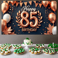thumbnail image 3 of Gold Balloon Banner Milestone Decoration for Birthday Party Celebration Event Decor, 3 of 8