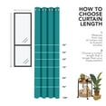 thumbnail image 4 of Deconovo Solid Blackout Window Curtains - Decorative Thermal Insulated Curtains and Drapes for Patio Door (52x108 inch, Turquoise, Set of 2 Panels), 4 of 7