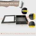 thumbnail image 3 of Golden State Art 8x8 Shadow Boxes, 2-inch Depth, Black, Pack of 2, 3 of 8