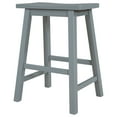 thumbnail image 3 of Farmhouse Rustic Stools, 23.6-inch Height Vintage Counter Height Chairs with Solid Wood Legs, Modern Backless Design Indoor Bar Stools with Footrest for Kitchen and Bistro (Gray,Set of 6), 3 of 9