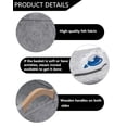 thumbnail image 4 of Organizador de juguetes de fieltro para mascotas, cesta de almacenamiento ecológica para juguetes de cachorros, cofre para mantas, correas y alimentos, elegante y funcional, gris claro, 4 of 5