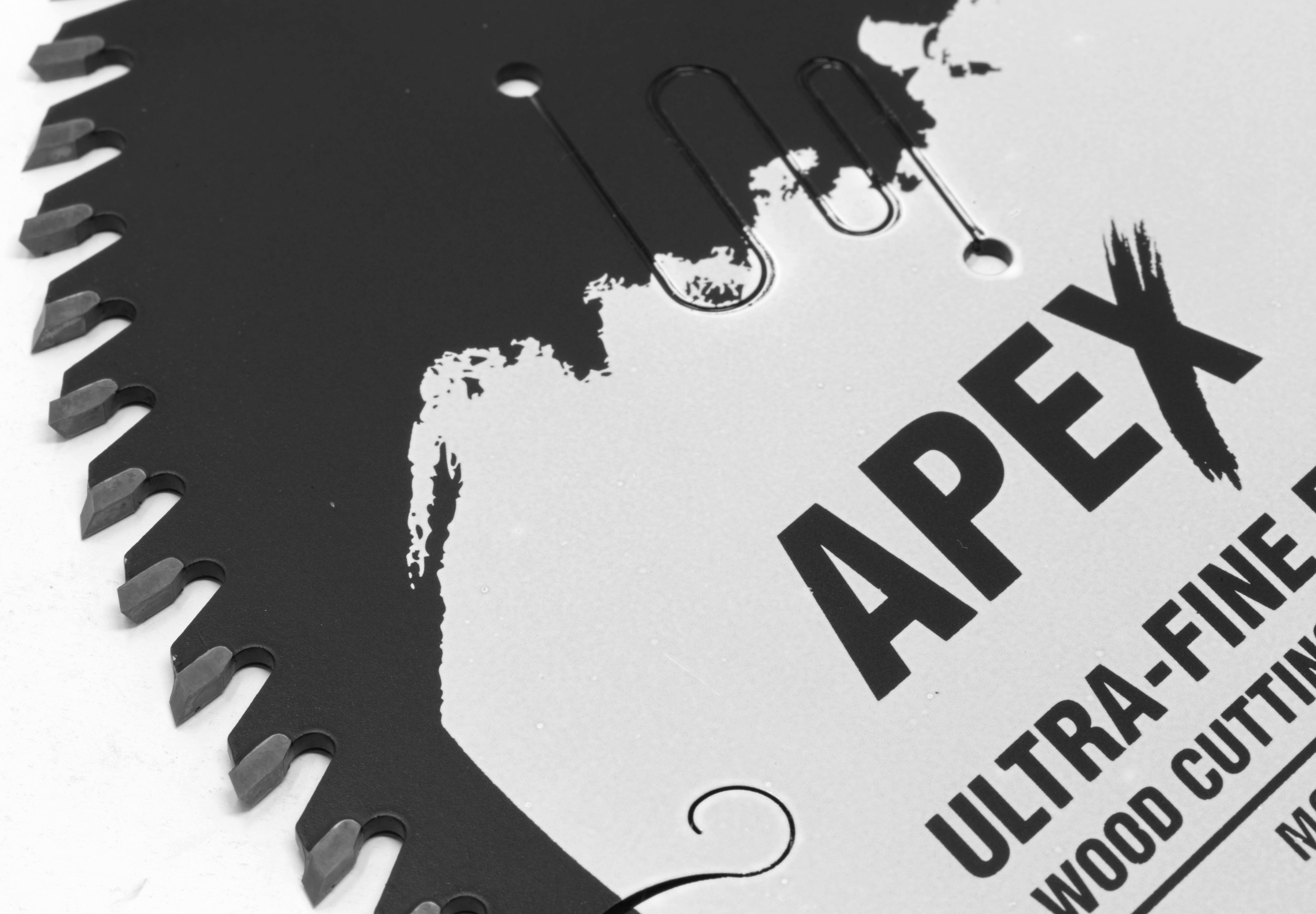 WEN Apex 10-Inch 80-Tooth Carbide-Tipped Ultra-Fine-Finish Industrial-Grade Woodworking Saw Blade with Cool-Cut Coating