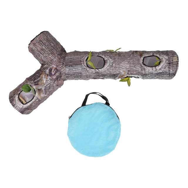 Tubo del túnel del gato, túnel del gato plegable lavable gatito juego túnel gato túnel artesanía superior Jadeshay A