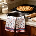 thumbnail image 6 of 2 Pcs Patriotic Towels for Kitchen,4th of July Decorations Star Flag Decor Dish Towels,Hand Towels for Memorial Day,Independence Day Kitchen Supply, 6 of 7