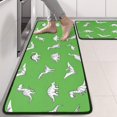 thumbnail image 2 of Kitchen Rugs Sets Of 2,Green Dinosaur Silhouette Pattern Anti Fatigue Kitchen Mat Rugs Non Slip Washable,Decorative Kitchen Floor Mats for Kitchen,Sink,Laundry,17"x47"+17"x47", 2 of 5