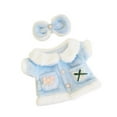 thumbnail image 4 of Camiseta de muñeca con horquilla, ropa para muñeca, juego de rol, juego de simulación DIY, bonito disfraz suave, camiseta de felpa para muñeca de 38cm Azul, 4 of 7