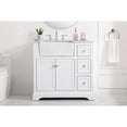 thumbnail image 3 of 36 inch single bathroom vanity in white, 3 of 15