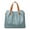 lake blue, variant on New Genuine Leather Womens Bag Fashion Color Contrast First Layer Cowhide Casual Tote Ladies One Shoulder Cross Body Handbag