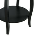 thumbnail image 3 of Powell Round Table with Shelf, Black, 3 of 8