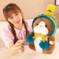 thumbnail image 4 of Sombrero de hámster creativo, juguetes de peluche para dormir, almohada de conejillo de indias, cojín de sofá de Animal lindo, decoración del hogar, regalo encantador1002, 4 of 5